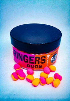 Ringers - Pelete de carlig Duos Wafters Pink-Orange 6-10mm foto
