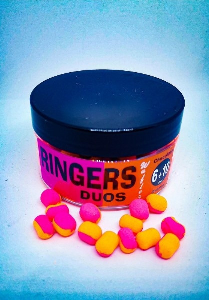 Ringers - Pelete de carlig Duos Wafters Pink-Orange 6-10mm