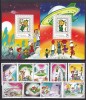 Mongolia 1991 non Disney Jetsons MI 2218-2226 + 2 bl. 160,161 MNH, Nestampilat