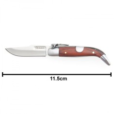 Briceag Lemn/Metal, Teja, Lama 5cm, Blocabila Albainox Spania 01151 foto