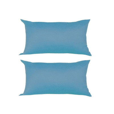 Set 2 Perne decorative dreptunghiulare, 50x30 cm, pline cu Puf Mania Relax, culoare albastru foto