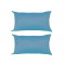 Set 2 Perne decorative dreptunghiulare, 50x30 cm, pline cu Puf Mania Relax, culoare albastru