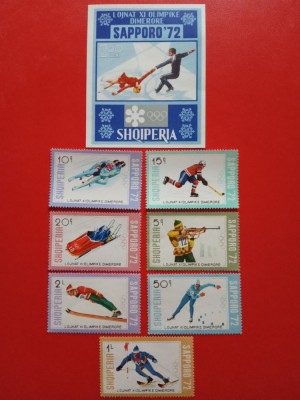 ALBANIA, SAPPORO - COLIȚĂ + SERIE COMPLETĂ MNH foto