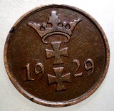 F.028 DANZIG 1 PFENNIG 1929, Europa, Bronz