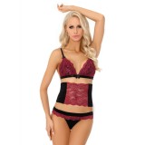 Set sexy Nerysa, LivCo, grena, S/M