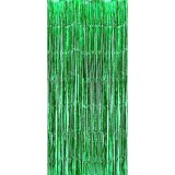 Perdea franjurata, flippy, model decor petrecere, pentru fundal de poze, amenajare colorata a petrecerii, dimensiune 100x200 cm, verde