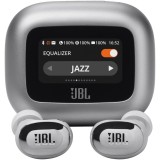 Casti In-Ear JBL Live Buds 3, Hi-Res, Smart Case, True Adaptive NC, Autonomie 40H, Multi-point, IP55, Argintiu
