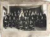 PM402N Corul CFR Arad, 1936, cu steagul societății corale