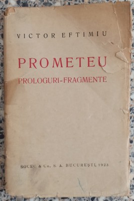 Prometeu - Victor Eftimiu// 1923 foto