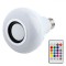 Bec LED Bluetooth, Model E27, Putere 12W, Funcție Muzică, Multicolor, Telecomandă Inclusă