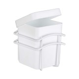 Cutie universală Classic Plus pentru cosmetice cu protecție de &icirc;naltă calitate &icirc;mpotriva ruginei, din oțel, 10.5 x 12.5 x 13 cm