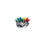 Ghirlanda luminoasa cu 10 becuri led, E27, RGB, 5W, 300 lm, IP44, lungime 5 m