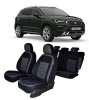 Set Huse scaune auto dedicate SEAT Ateca 2016 - 2020 (Bancheta fractionata si huse cotiere)