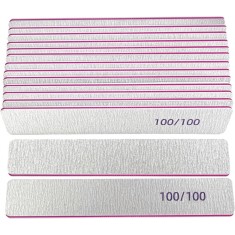 Set 15 pile pentru unghii Lofuanna, 17.8 x 2.8 cm, granulatie 100, gri