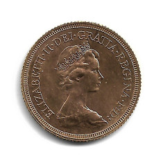 UK Royal Mint - 1974 SOVEREIGN - 8g AUR 22 Karate - Pentru Colectionari