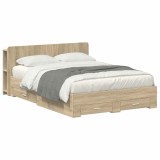 Cumpara ieftin Cadru de pat cu depozitare Stejar Sonoma 150 x 200 cm