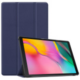 Husa tableta pentru ipad pro 13 (2024) foldpro - microfibra, auto sleep/wake, protectie antisoc, blue