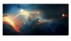 Mousepad cu design cosmic, 80 x 30, cauciuc anti alunecare, multicolor, Oem