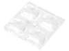 Lentilă LED Pătrată Transparentă pentru XP-G2/XP-L/XT-E