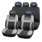 Set Huse Scaune Universale HLX2 Compatibile cu Ford &ndash; Negru/Gri