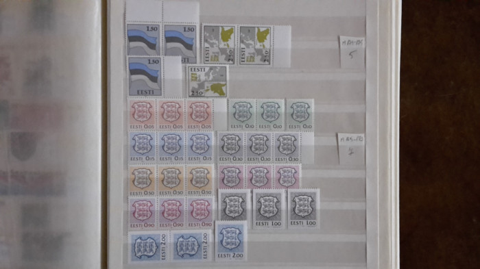 Estonia - 10 serii complete nestampilate