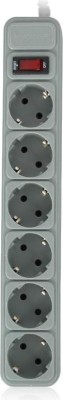 PRELUNGITOR GEMBIRD, Schuko x 6, conectare prin Schuko (T), cablu 3 m, 16 A, protectie supratensiune, protectie copii, gri, &amp;quot;SPG6-B-10C&amp;quot; (timbru verde foto