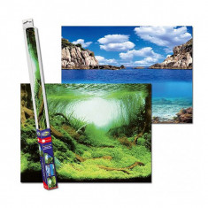 Fundal decor de acvariu PLANTS/OCEANS S - 60 x 30cm foto