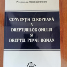 Ovidiu Predescu, Convenția europeana a drepturilor omului și dreptul penal român