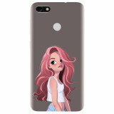 Husa silicon pentru Huawei P9 Lite mini, Cute Girl