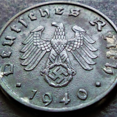 Moneda istorica 10 REICHSPFENNIG - GERMANIA NAZISTA, anul 1940 B * cod 3803