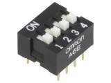 Comutator DIP-SWITCH 4 Secțiuni ON-OFF 0,025A 24VDC