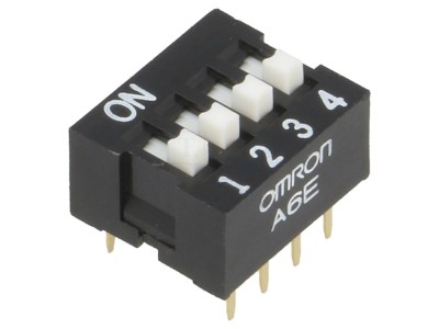 Comutator DIP-SWITCH 4 secțiuni ON-OFF foto