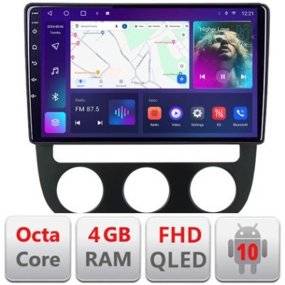 Navigatie VW Golf 5 2004-2010 clima automatica Android radio gps internet quad core 4+64 carplay android auto KIT-golf5-automatic+EDT-E310v3 CarStore foto