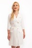 Rochie Tip Sacou Dama Eva - M(38), Alb, Oem