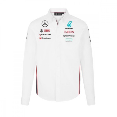 Mercedes AMG Petronas cămașă de bărbați Driver White F1 Team 2024 - XXL foto