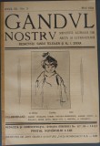 REVISTA LUNARA DE ARTA SI LITERATURA GANDUL NOSTRU [IASI anul 3 no. 3 / mai 1924: Sandu Teleajen/Adrian Pascu/G.Pallady/Radu Gyr: Linisti de schituri]