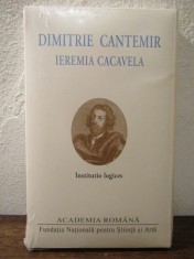 Ieremia Cacavela. Institutio logices Dimitrie Cantemir, Ieremia Cacavela foto