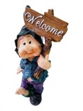 Cumpara ieftin Statueta decorativa, Pitic Welcome, Multicolor, 60 cm, DVF4021P