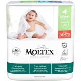 Moltex Pure &amp; Nature Maxi Size 4 scutece de unică folosință tip chiloțel 7-12 kg 22 buc