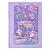 Carnetel Fancy Lila cu Joc 3D Flipper Unicorn - 80 fileuri, CMCLASS