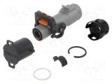 Conector alimentare DC tată drept pe cablu AMPHENOL GEC -40&divide;125&deg;C PIN: 1