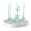 Suport pentru uscat sau depozitat bineroane, 7 tije detasabile de dimensiuni diferite, Alb-verde, SOHO