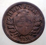 J.420 ELVETIA 2 RAPPEN 1851 A