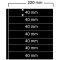 Folii negre, Compact A4, cu 7 buzunare de 40 x 220 mm