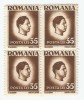 Rom&acirc;nia, LP 187/1945, Uzuale - Mahai I, H. albă, depl. dant., eroare MNH, Nestampilat
