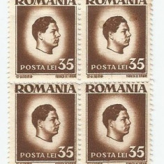 România, LP 187/1945, Uzuale - Mahai I, H. albă, depl. dant., eroare MNH