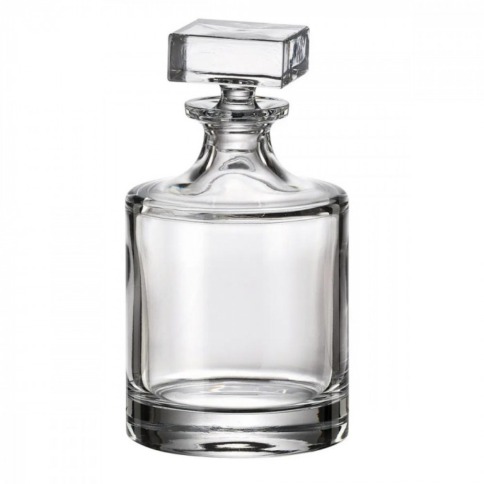 Decantor Cristal Bohemia Blank 700 ml Dop Patrat COD: 3945