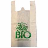 Pungi Biodegradabile Bio Tree, 27x8x50 cm, 500 Buc/Bax, Grosime 23 Microni, Culoare Alba, Pungi Compostabile, Sacose Bio, Pungi Biodegradabile, Pungi