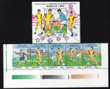 1996 LP 1409 a LP 1410 TURNEUL FINAL AL C. E. DE FOTBAL SERIA STRAIF+COLITA MNH