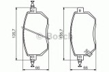 Set placute frana,frana disc NISSAN MURANO (Z50) (2003 - 2016) BOSCH 0 986 494 366